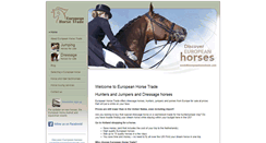 Desktop Screenshot of europeanhorsetrade.com